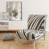 Minimalist Graphics II Transitional Upholstered Accent Chair