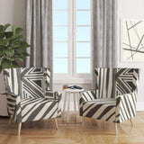 Minimalist Graphics II Transitional Upholstered Accent Chair