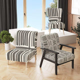 Minimalist Graphics I Transitional Accent Chair
