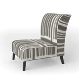 Minimalist Graphics I Transitional Accent Chair