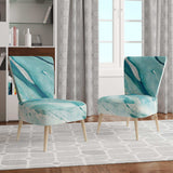 Silver Springs I Blue Green Nautical & Coastal Accent Chair