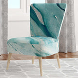 Silver Springs I Blue Green Nautical & Coastal Accent Chair