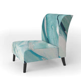 Silver Springs I Blue Green Nautical & Coastal Accent Chair