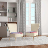 geometric Pastel I Mid-Century Accent Chair