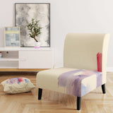 geometric Pastel I Mid-Century Accent Chair