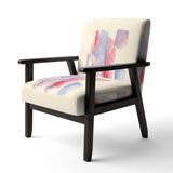 geometric Pastel I Mid-Century Accent Chair