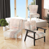 Intersect II Grey Pink Modern Accent Chair