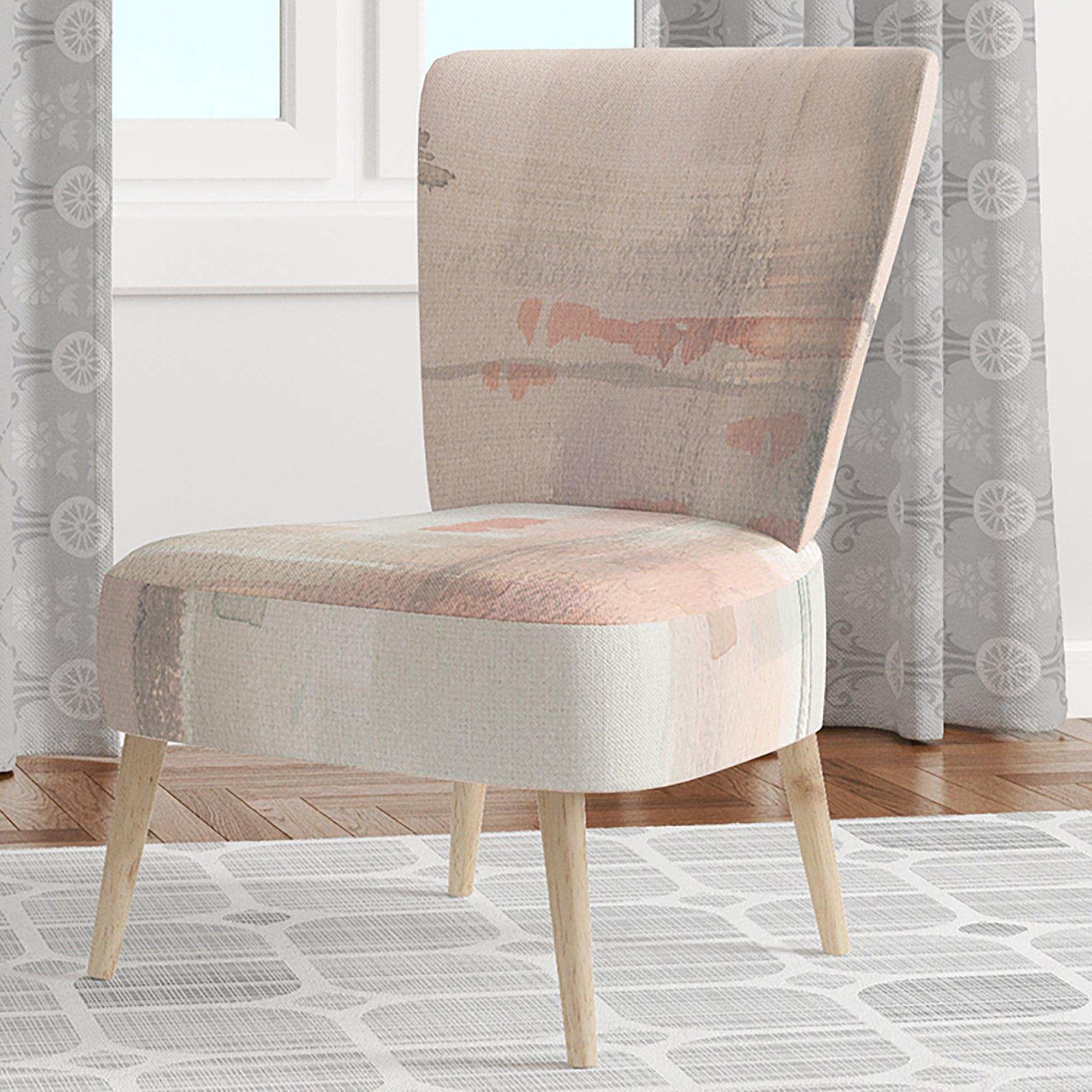 Intersect II Grey Pink Modern Accent Chair