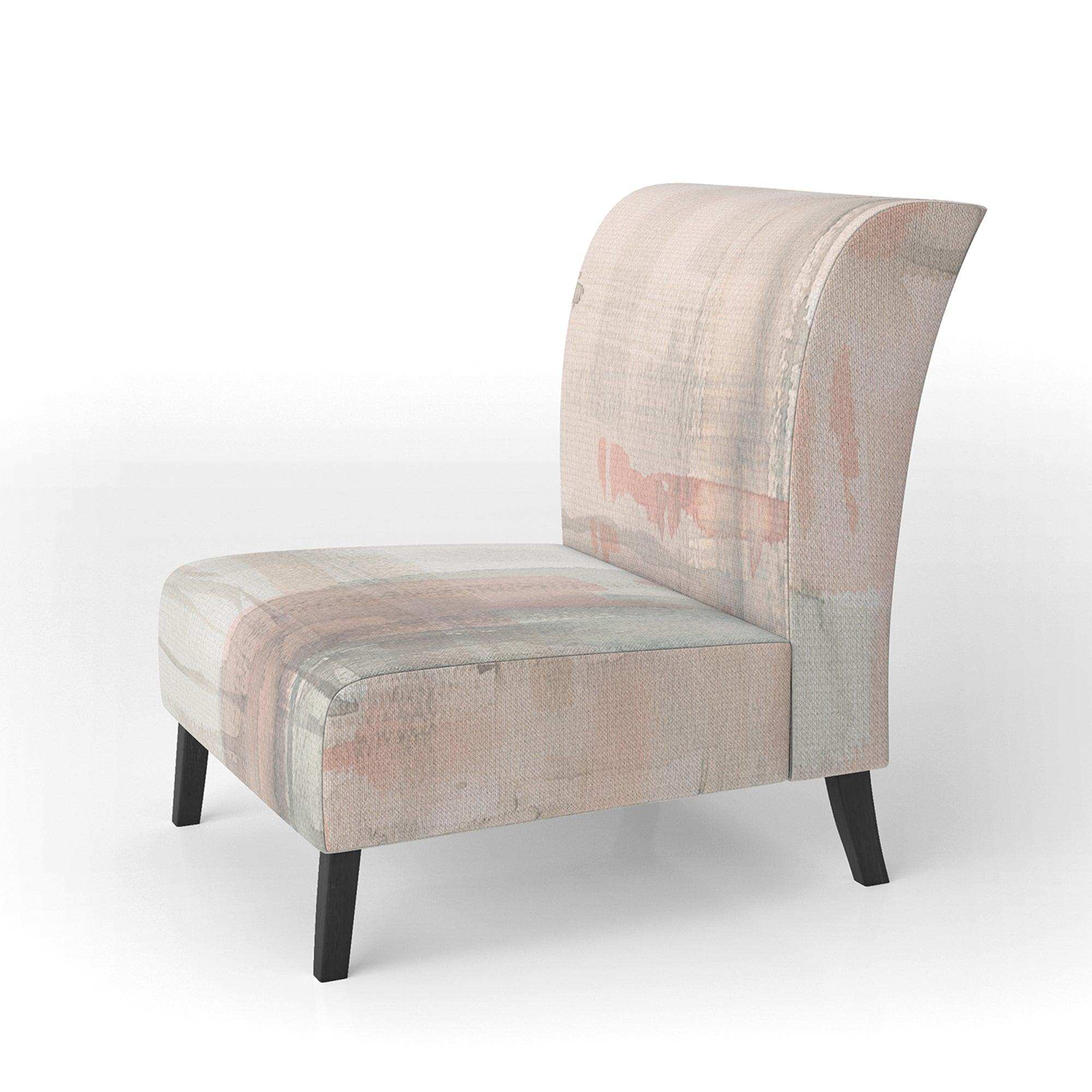 Intersect II Grey Pink Modern Accent Chair
