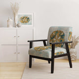 Coastal Pastel seashells II Vintage Nautical Accent Chair