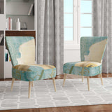 bouquet Poppies on Paisley II Cottage Accent Chair