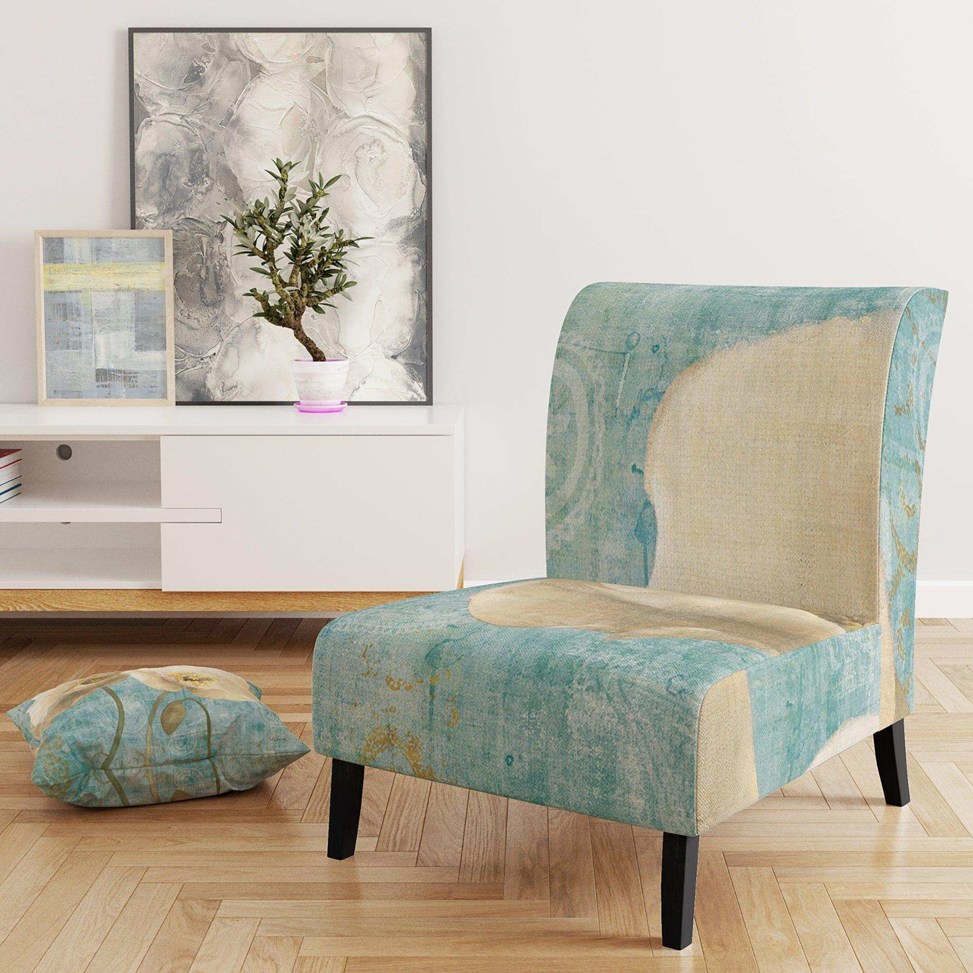 bouquet Poppies on Paisley II Cottage Accent Chair