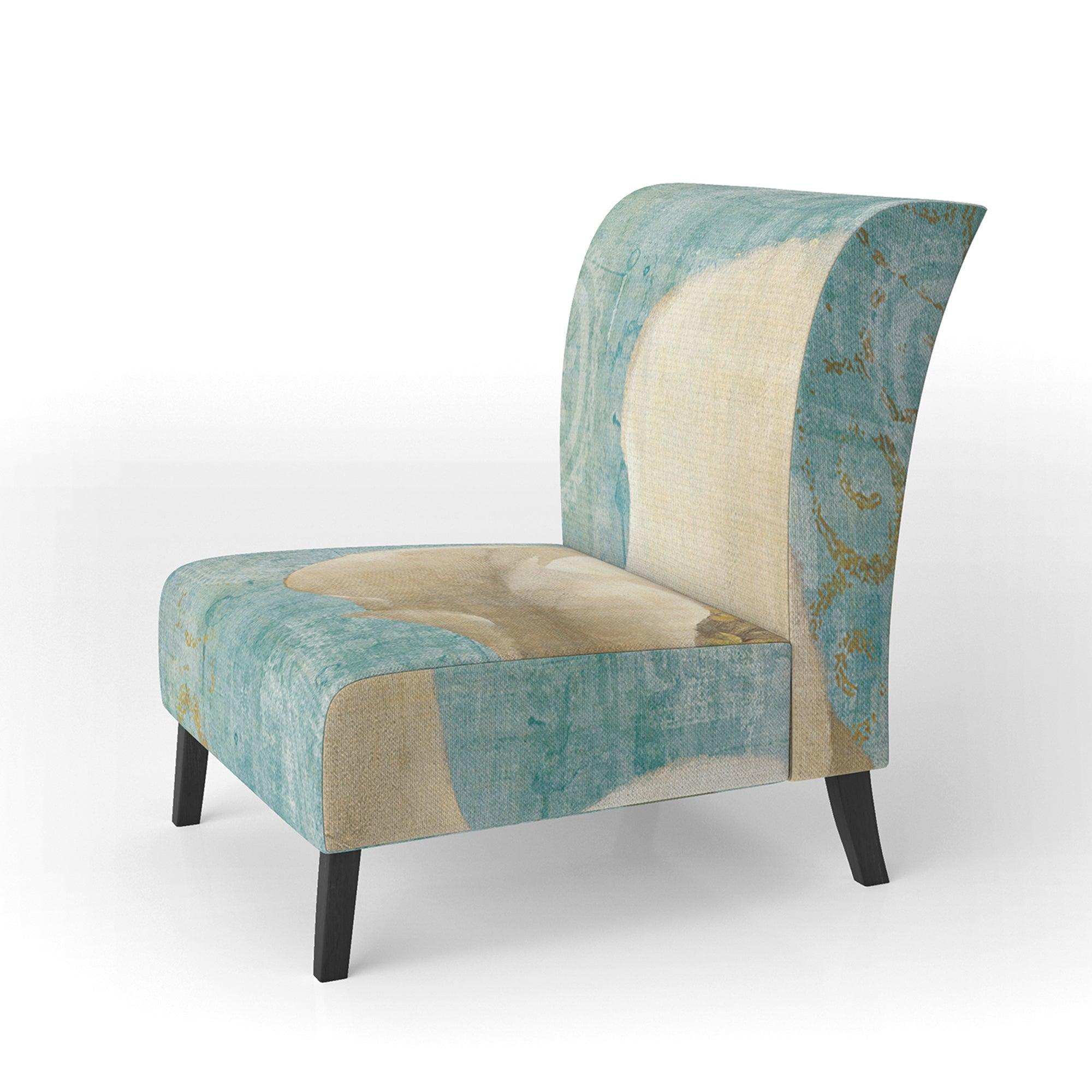 bouquet Poppies on Paisley II Cottage Accent Chair