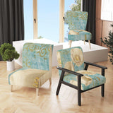 bouquet Poppies on Paisley I Cottage Accent Chair