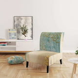 bouquet Poppies on Paisley I Cottage Accent Chair