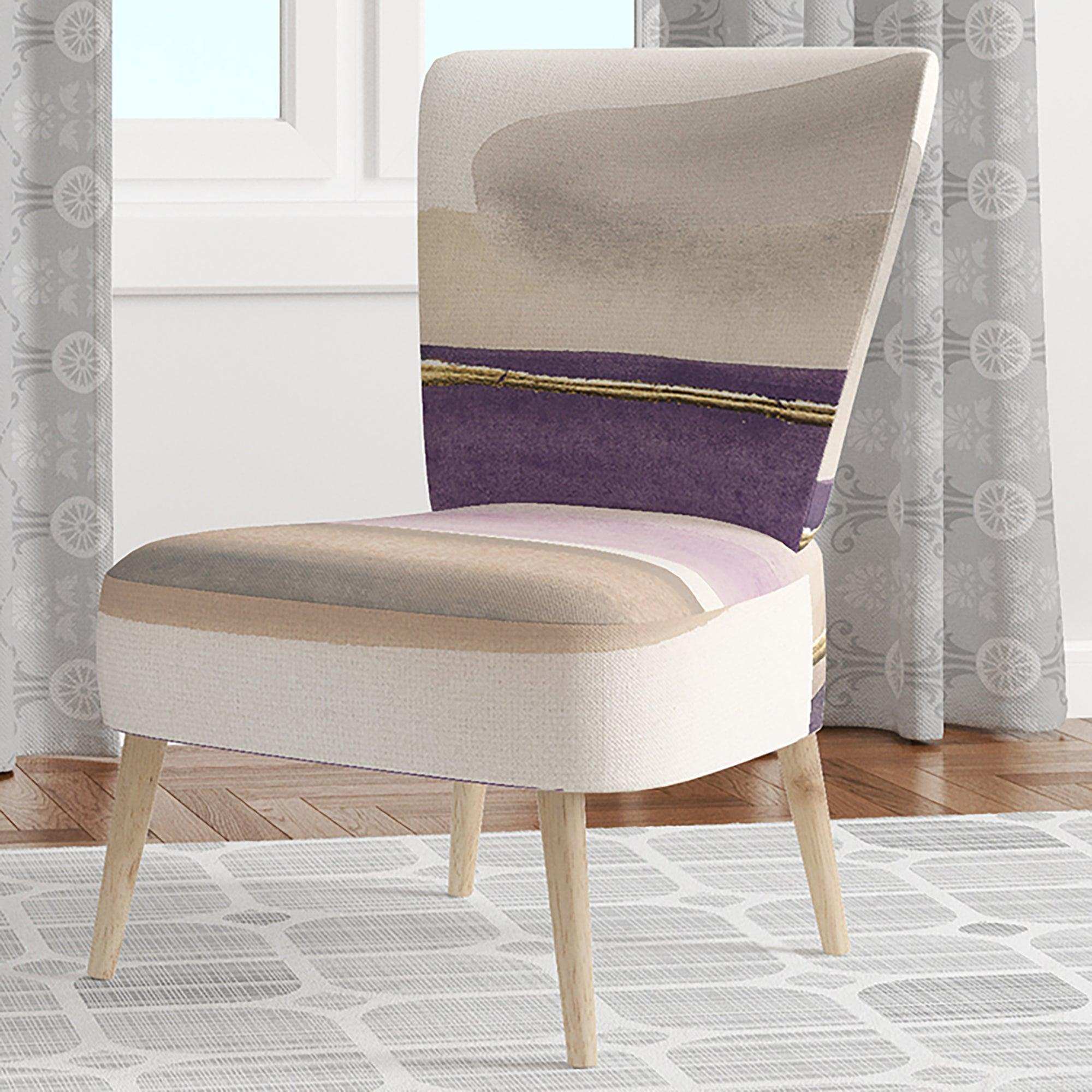 Shape of Glam Purple Shabby Chic Accent Chair