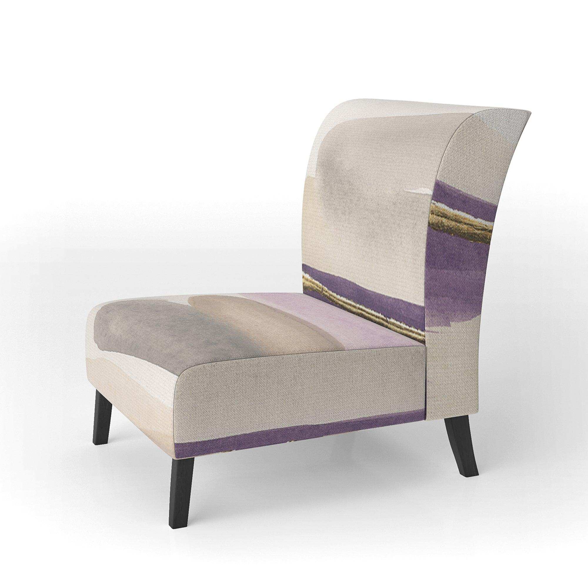 Shape of Glam Purple Shabby Chic Accent Chair