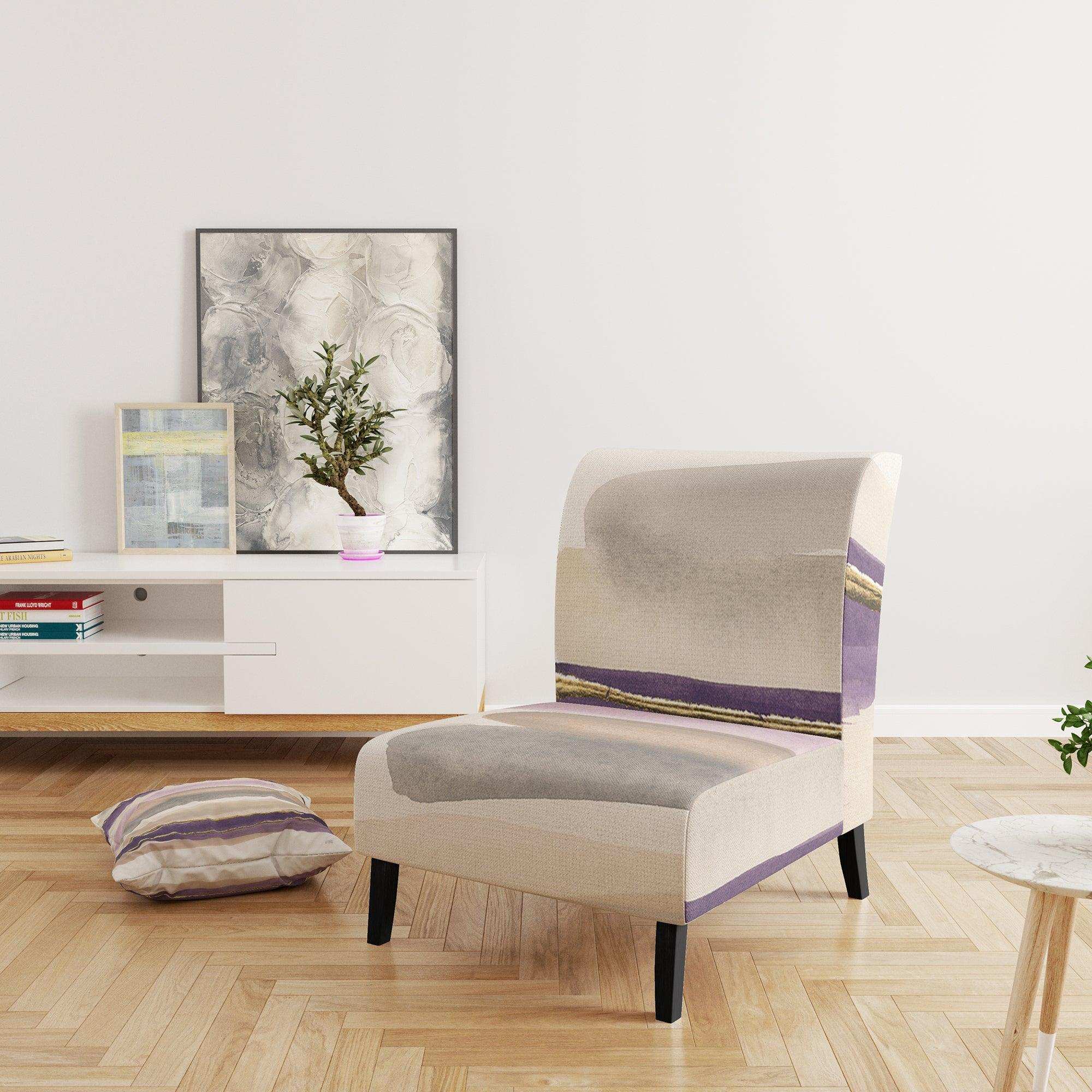 Shape of Glam Purple Shabby Chic Accent Chair