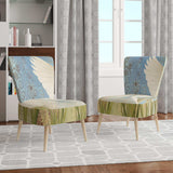 Snowy Egret in Flight vII Farmhouse Accent Chair