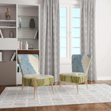 Snowy Egret in Flight vII Farmhouse Accent Chair