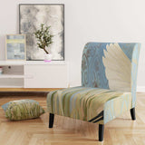 Snowy Egret in Flight vII Farmhouse Accent Chair