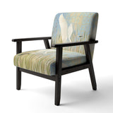 Snowy Egret in Flight vII Farmhouse Accent Chair