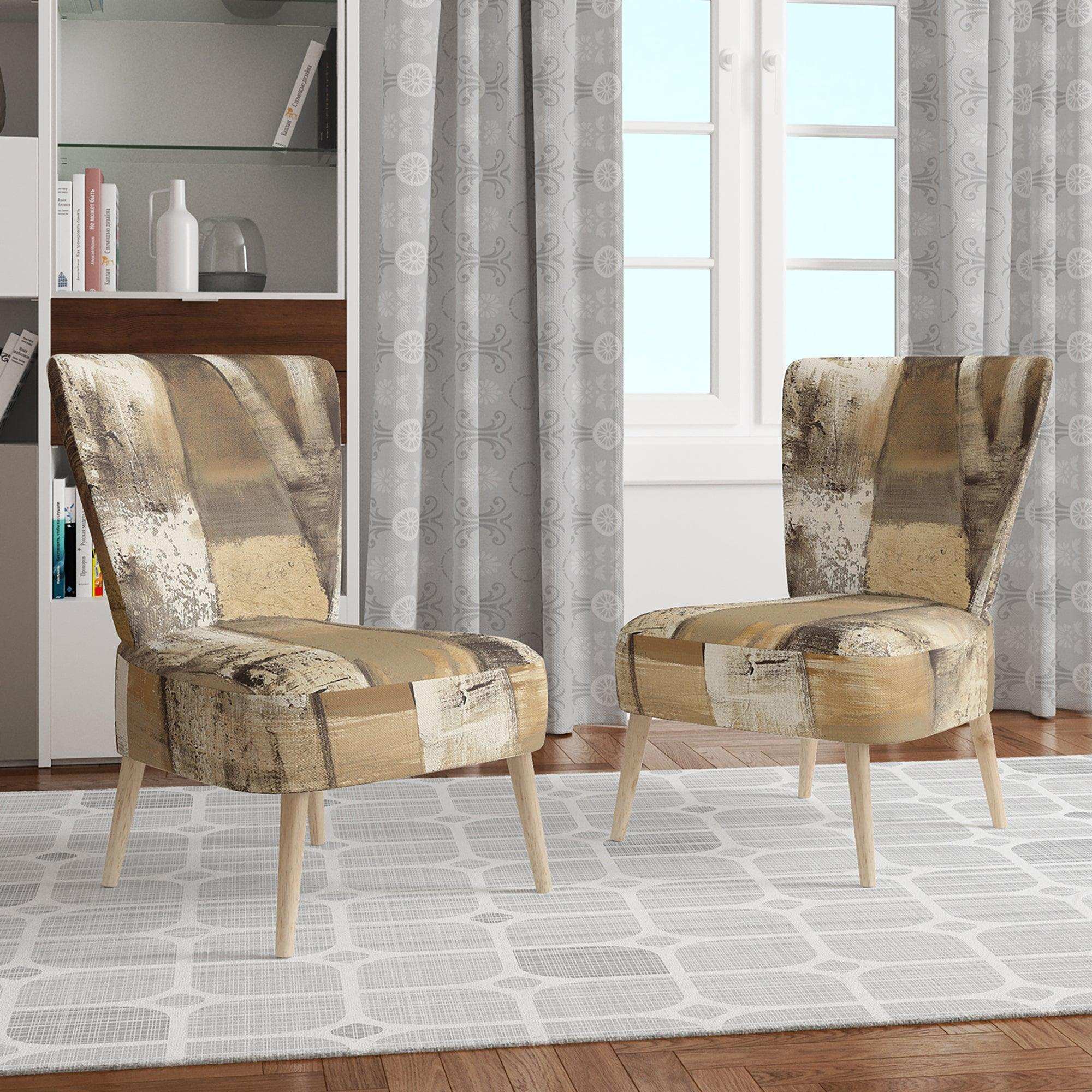 Natural Birch Forest I Traditional Accent Chair