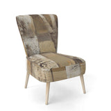Natural Birch Forest I Traditional Accent Chair