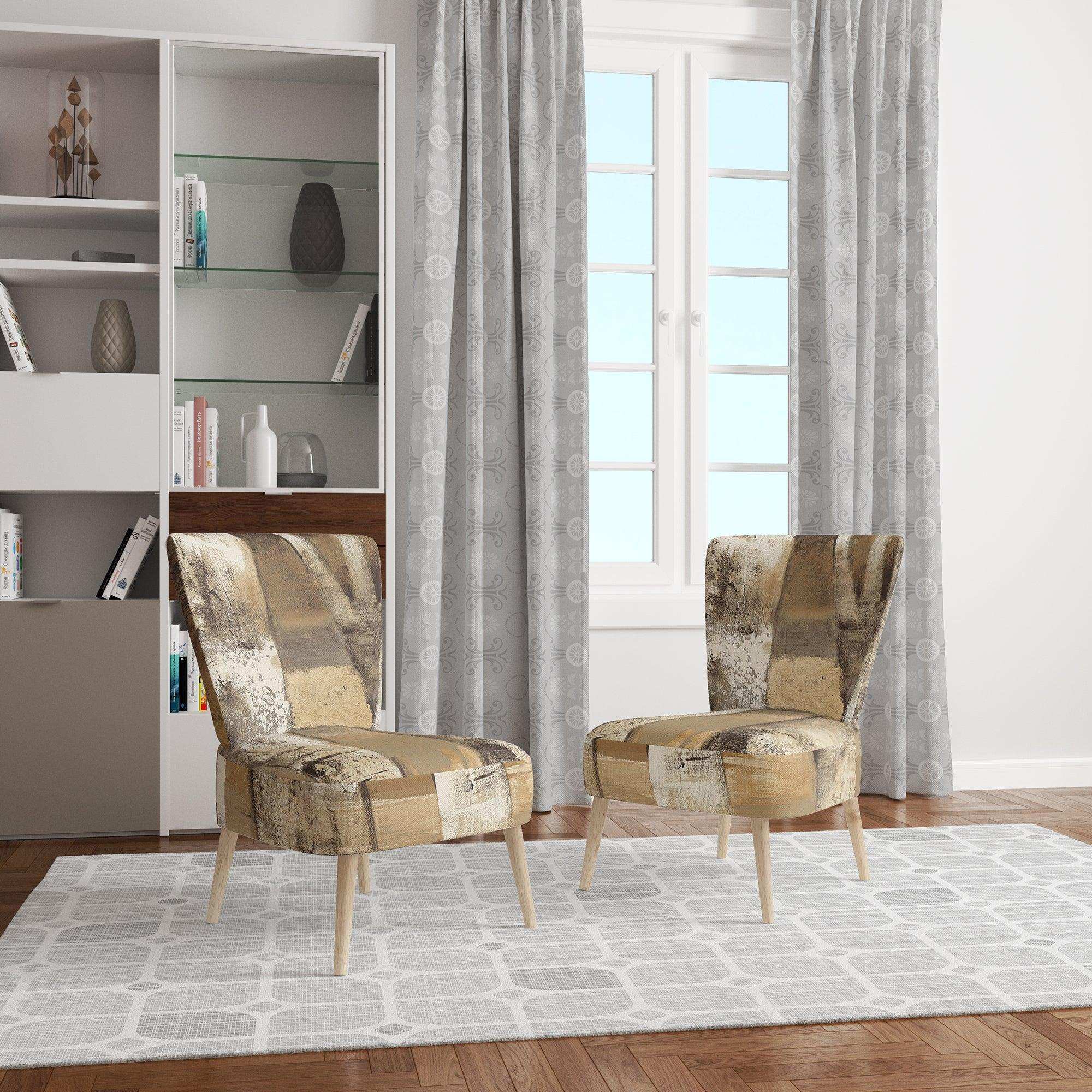 Natural Birch Forest I Traditional Accent Chair