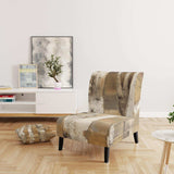 Natural Birch Forest I Traditional Accent Chair