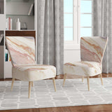 Copper Dreams watercolor Sleek & Chic Modern Accent Chair