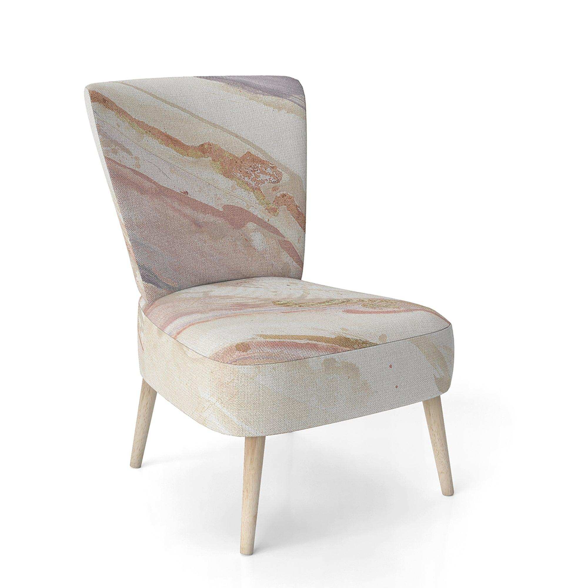 Copper Dreams watercolor Sleek & Chic Modern Accent Chair