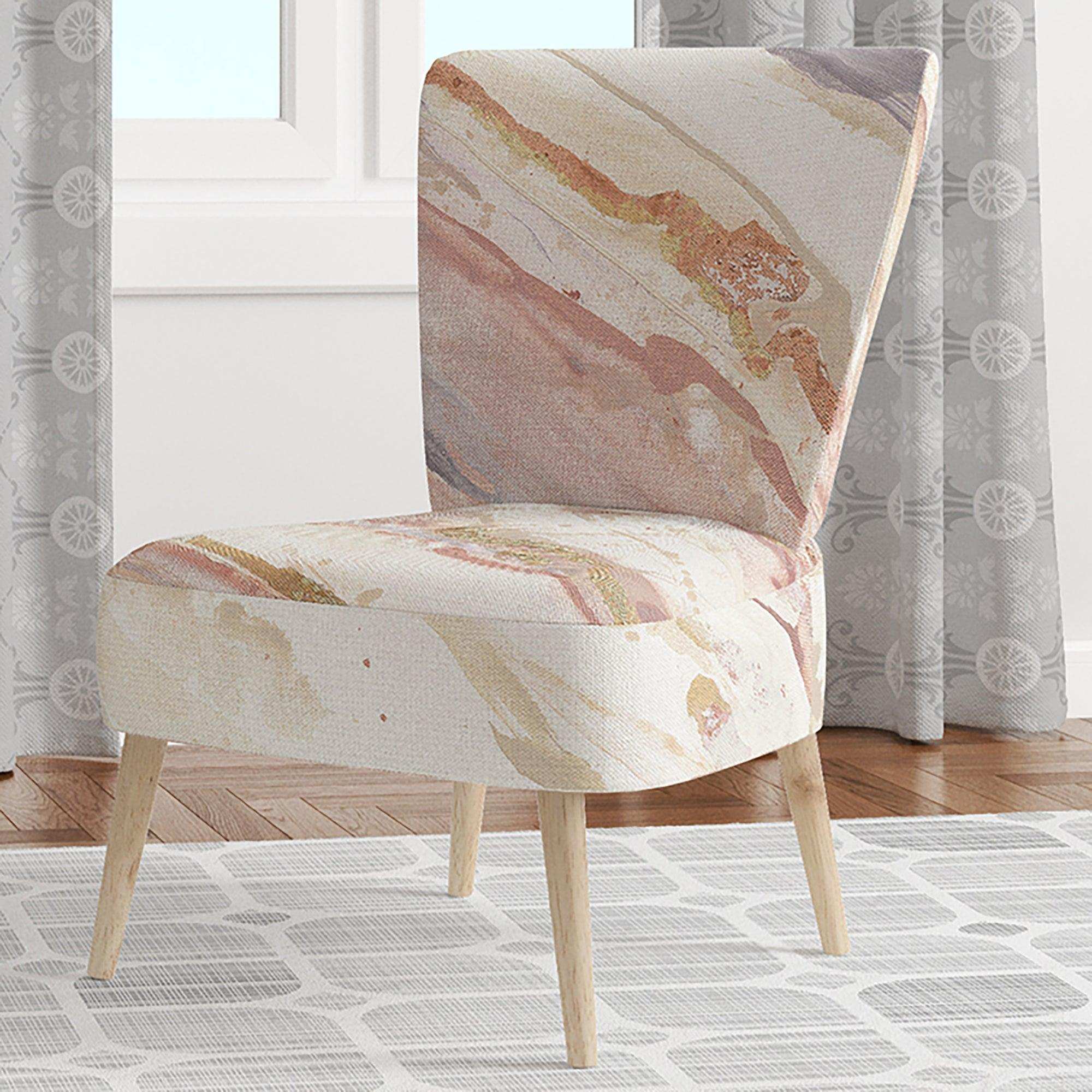 Copper Dreams watercolor Sleek & Chic Modern Accent Chair