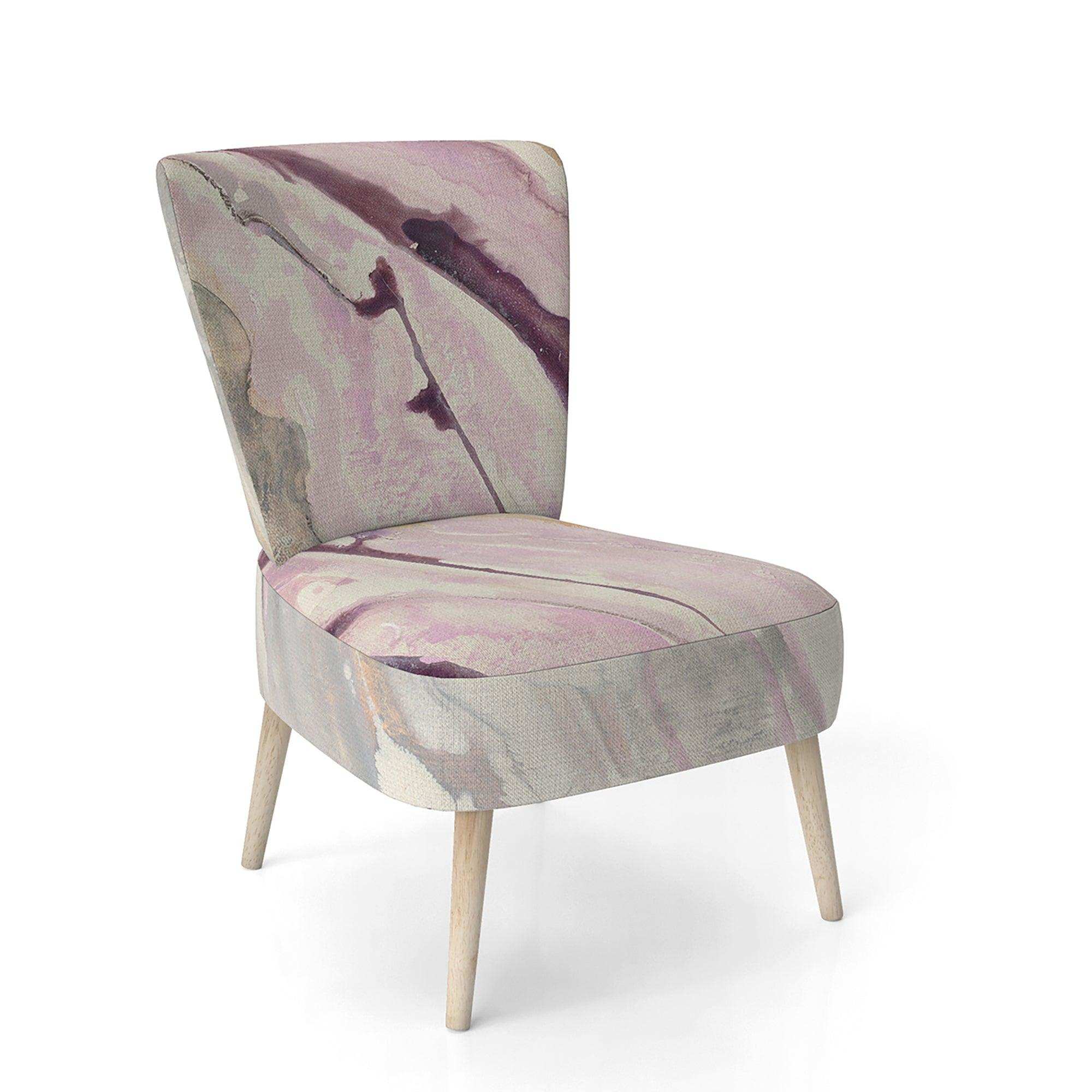 Shaby Pink Marble Sleek & Chic Modern Accent Chair