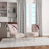Shaby Pink Marble Sleek & Chic Modern Accent Chair