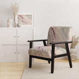 Shaby Pink Marble Sleek & Chic Modern Accent Chair