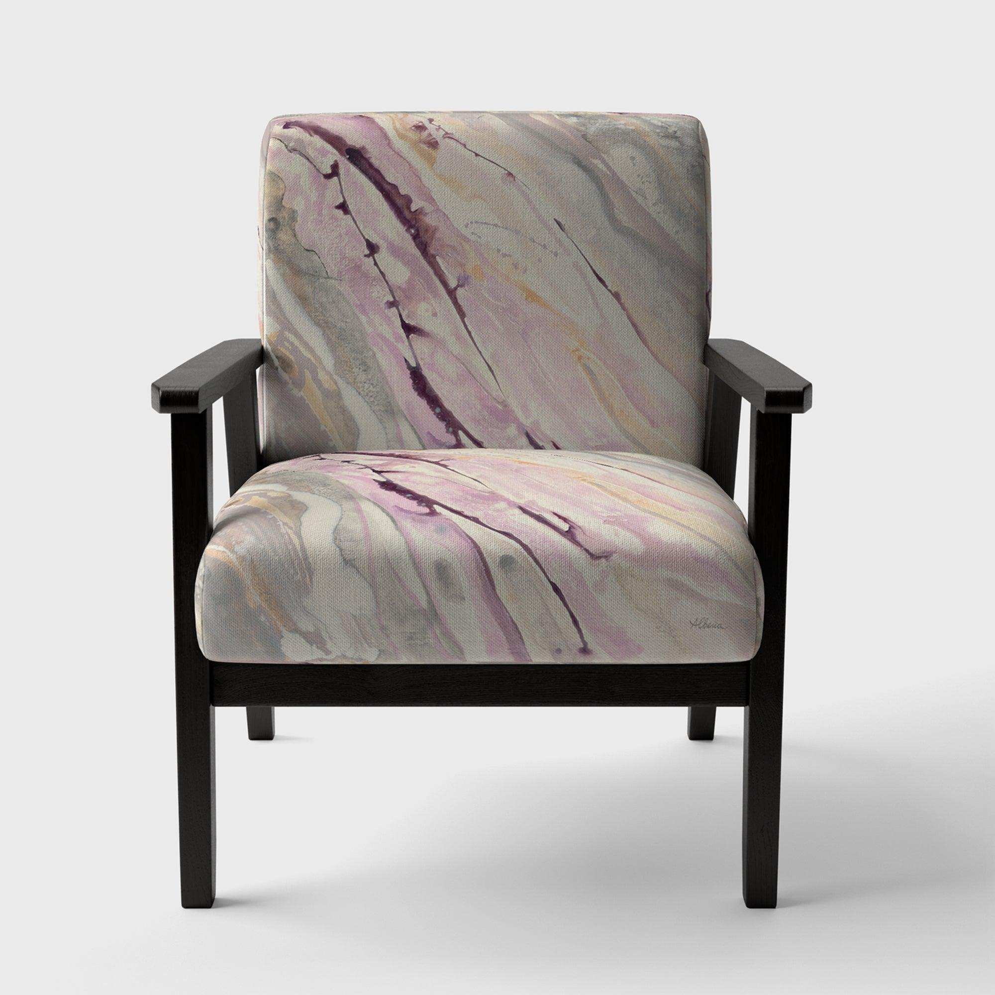 Shaby Pink Marble Sleek & Chic Modern Accent Chair