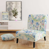 Watercolor mandalas IV Floral Accent Chair