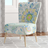 Watercolor mandalas III Floral Accent Chair