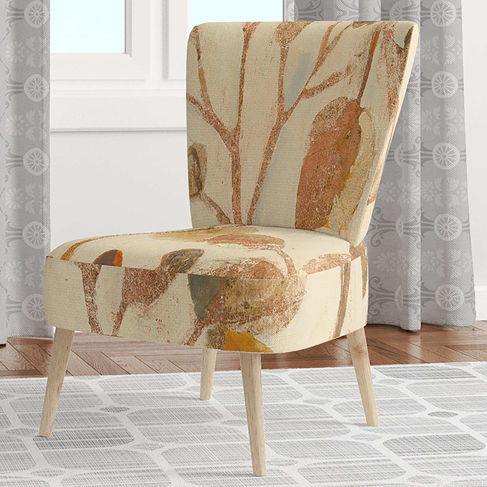 Copper Branches Composition Lake House Accent Chair