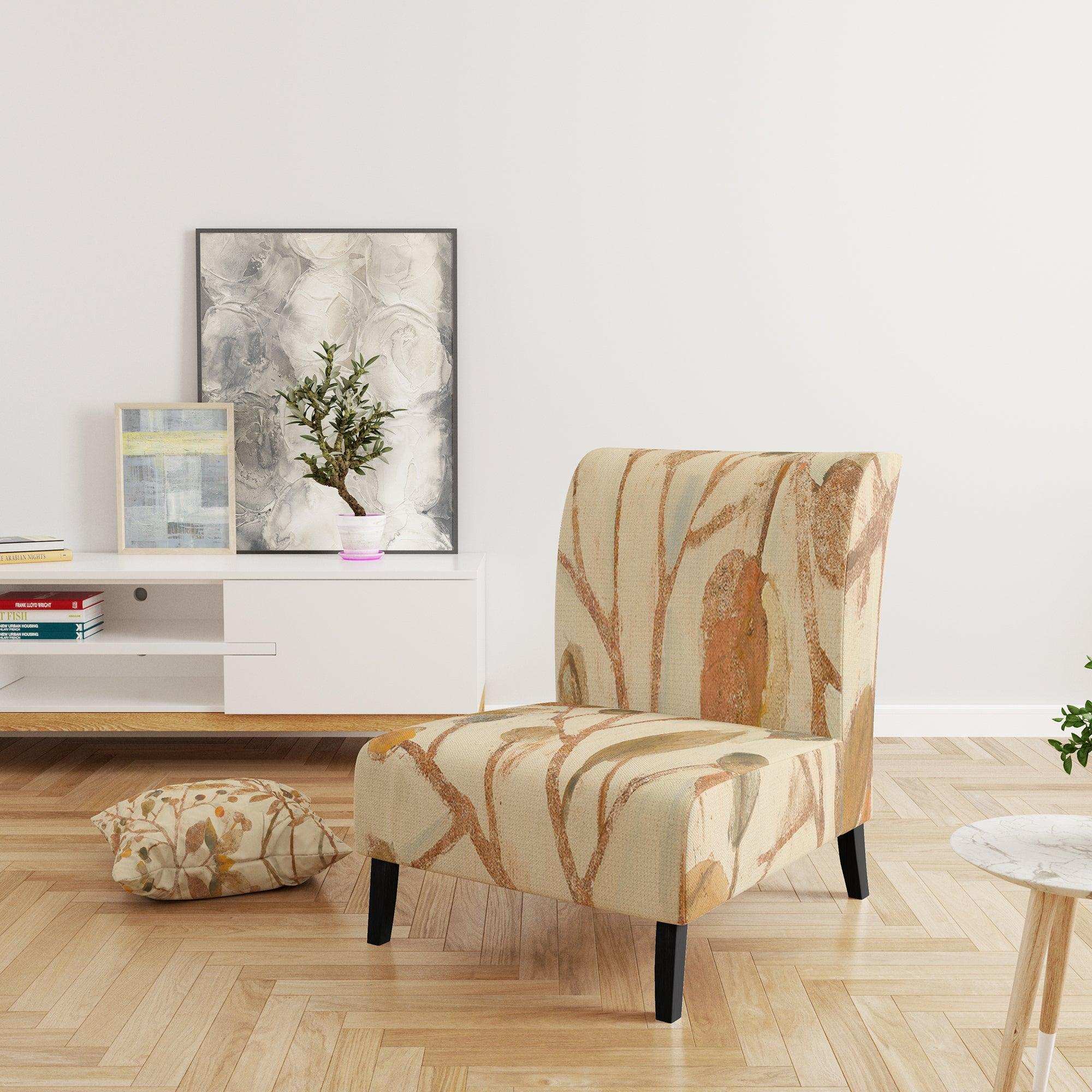 Copper Branches Composition Lake House Accent Chair