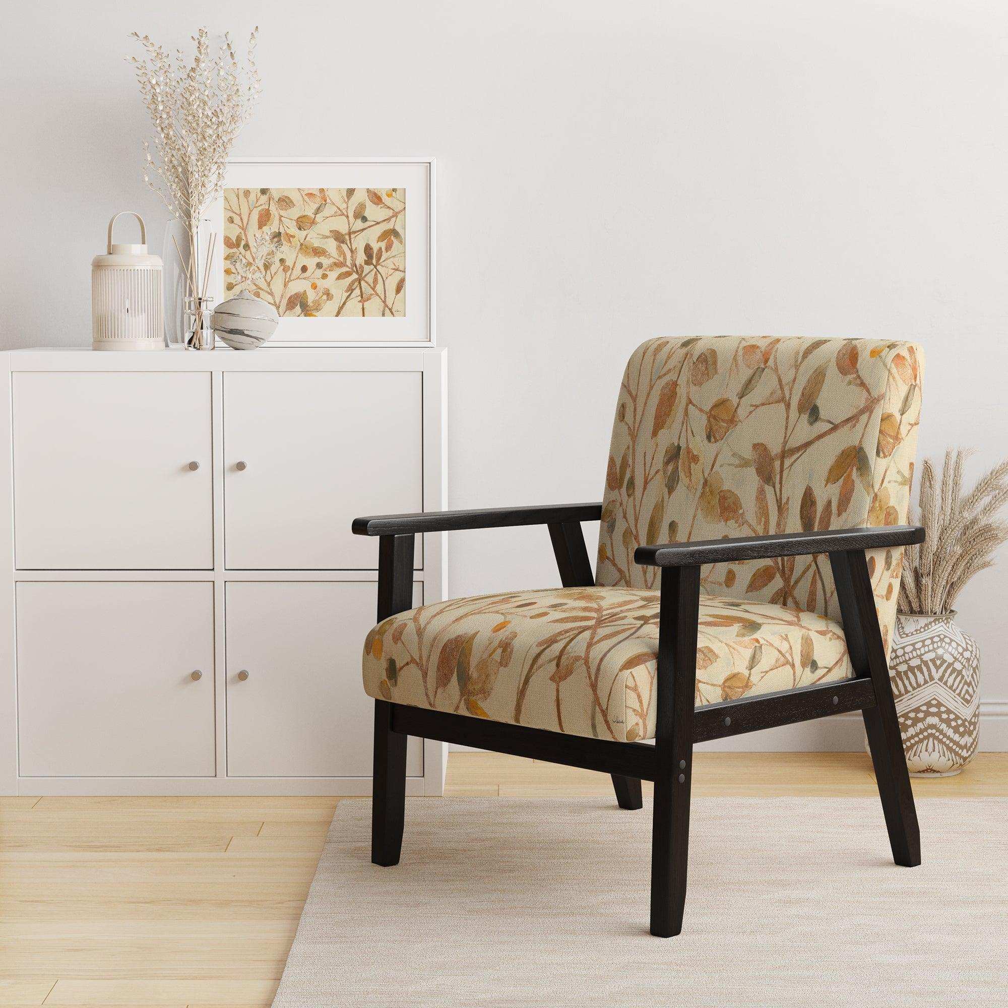 Copper Branches Composition Lake House Accent Chair