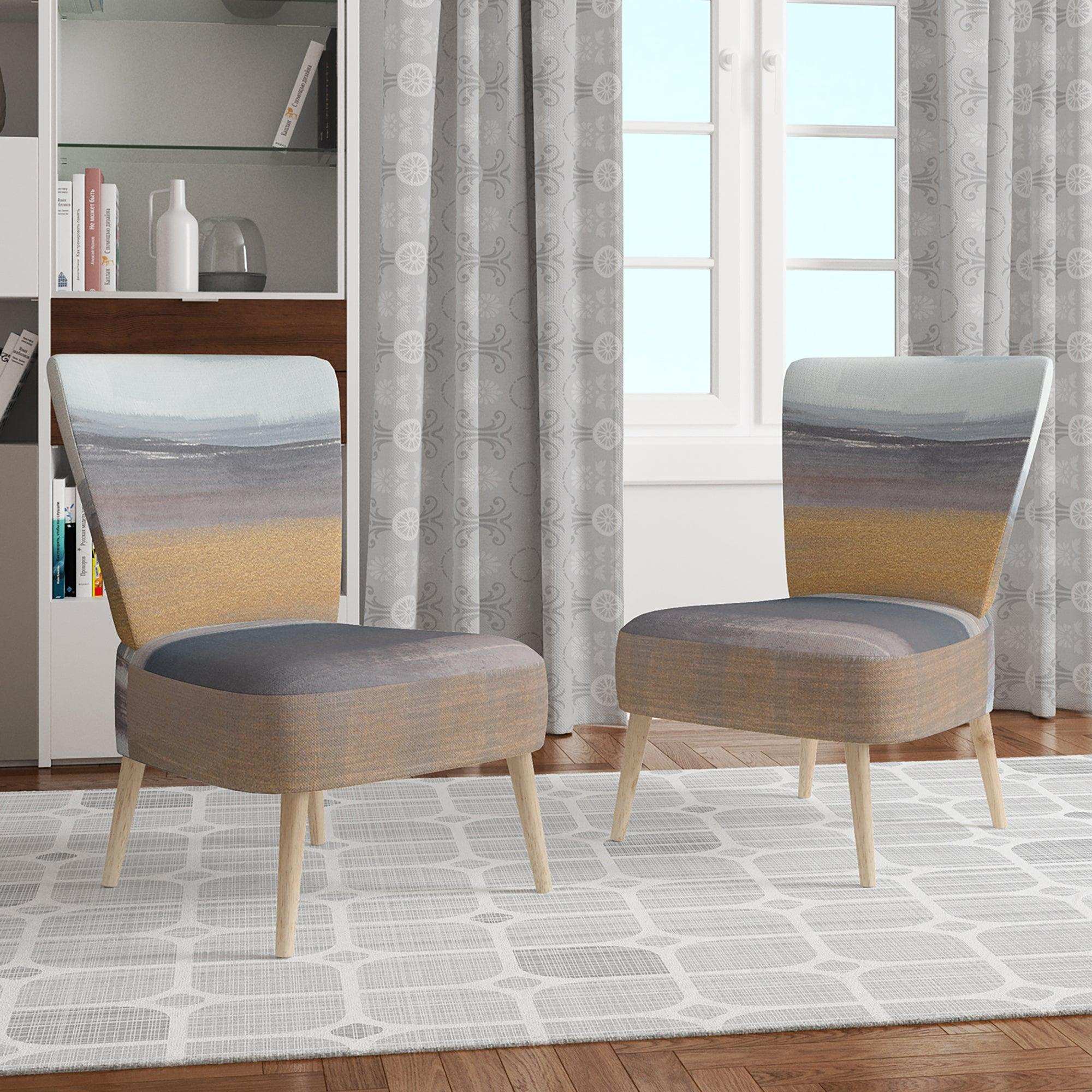 Misty Grey Beach Nautical & Coastal Accent Chair