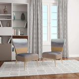 Misty Grey Beach Nautical & Coastal Accent Chair