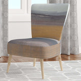 Misty Grey Beach Nautical & Coastal Accent Chair