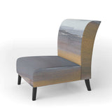 Misty Grey Beach Nautical & Coastal Accent Chair