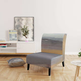 Misty Grey Beach Nautical & Coastal Accent Chair