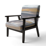 Misty Grey Beach Nautical & Coastal Accent Chair