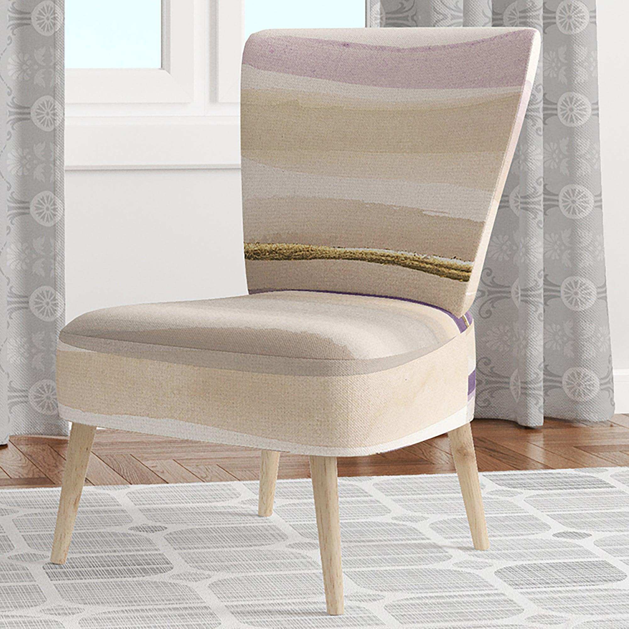 Shape of Glam Purple I Shabby Chic Accent Chair