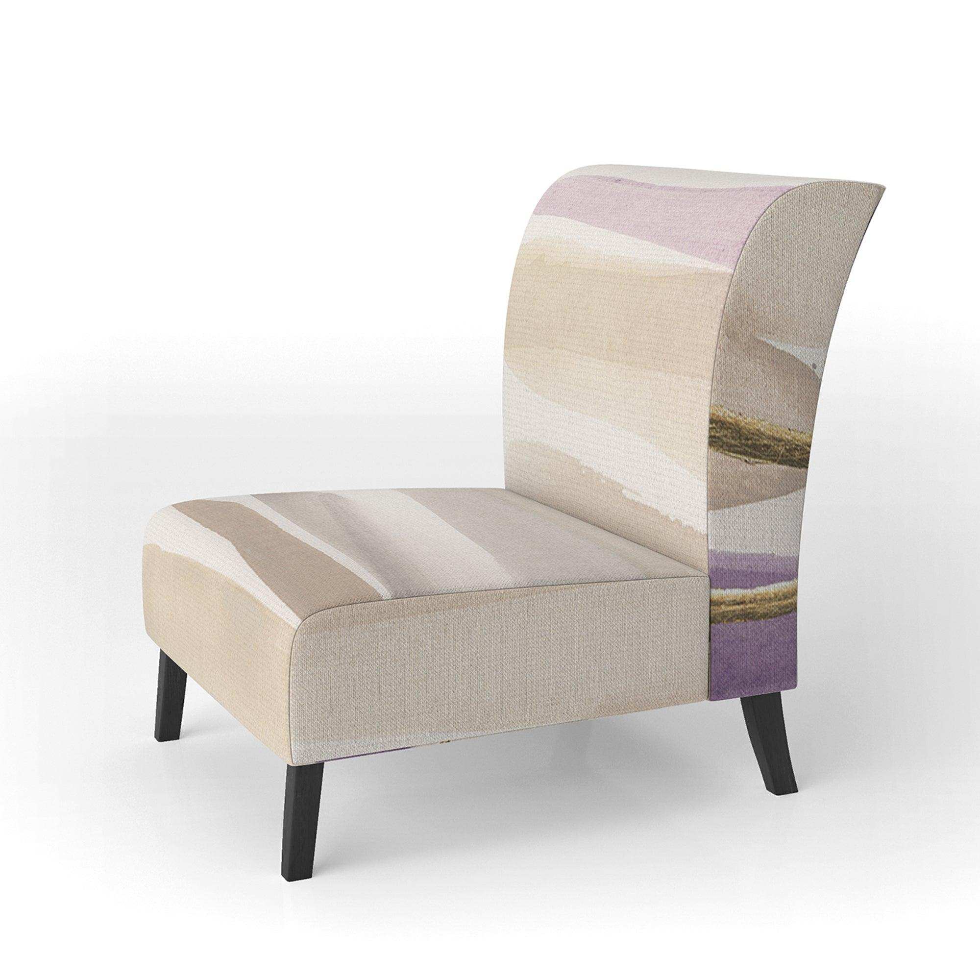 Shape of Glam Purple I Shabby Chic Accent Chair